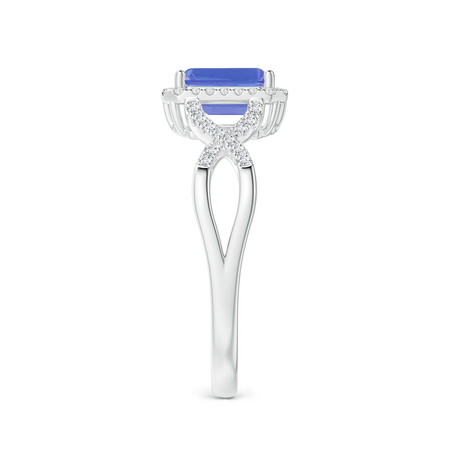 AA - Tanzanite / 1.17 CT / 14 KT White Gold