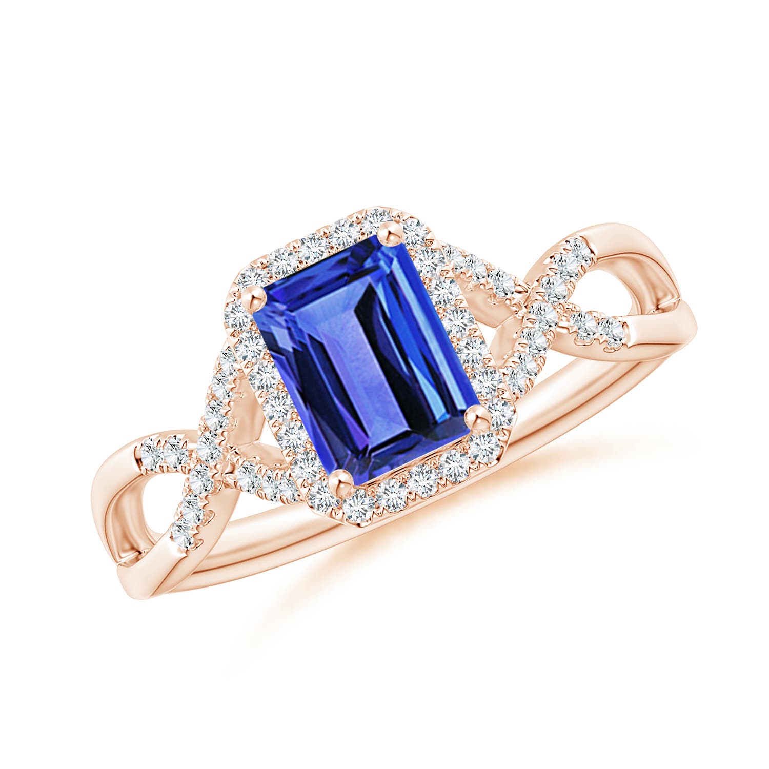 AAA - Tanzanite / 1.17 CT / 14 KT Rose Gold