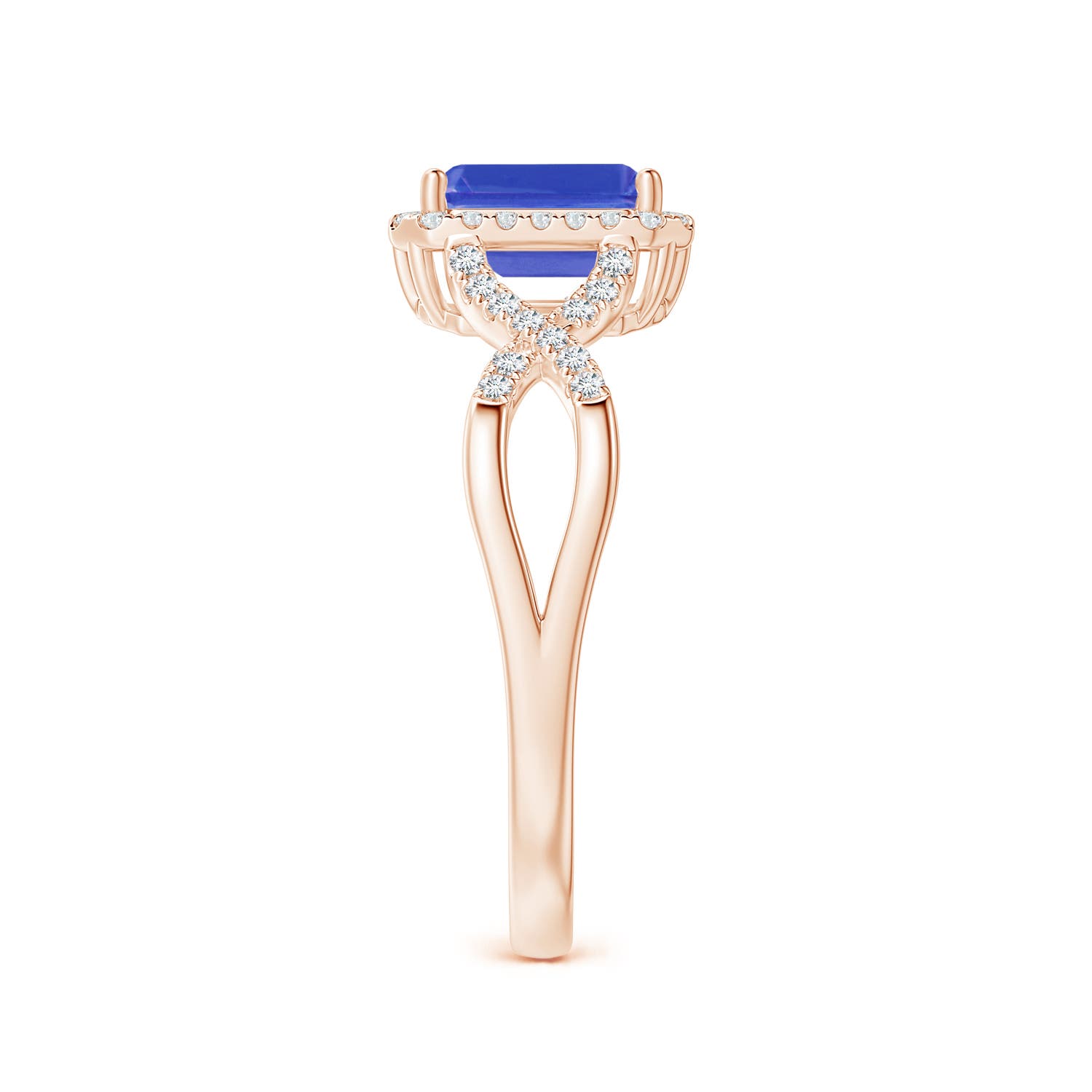 AAA - Tanzanite / 1.17 CT / 14 KT Rose Gold