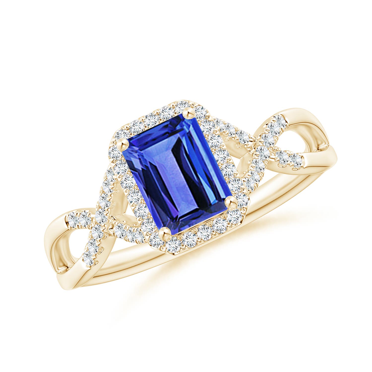 AAA - Tanzanite / 1.17 CT / 14 KT Yellow Gold