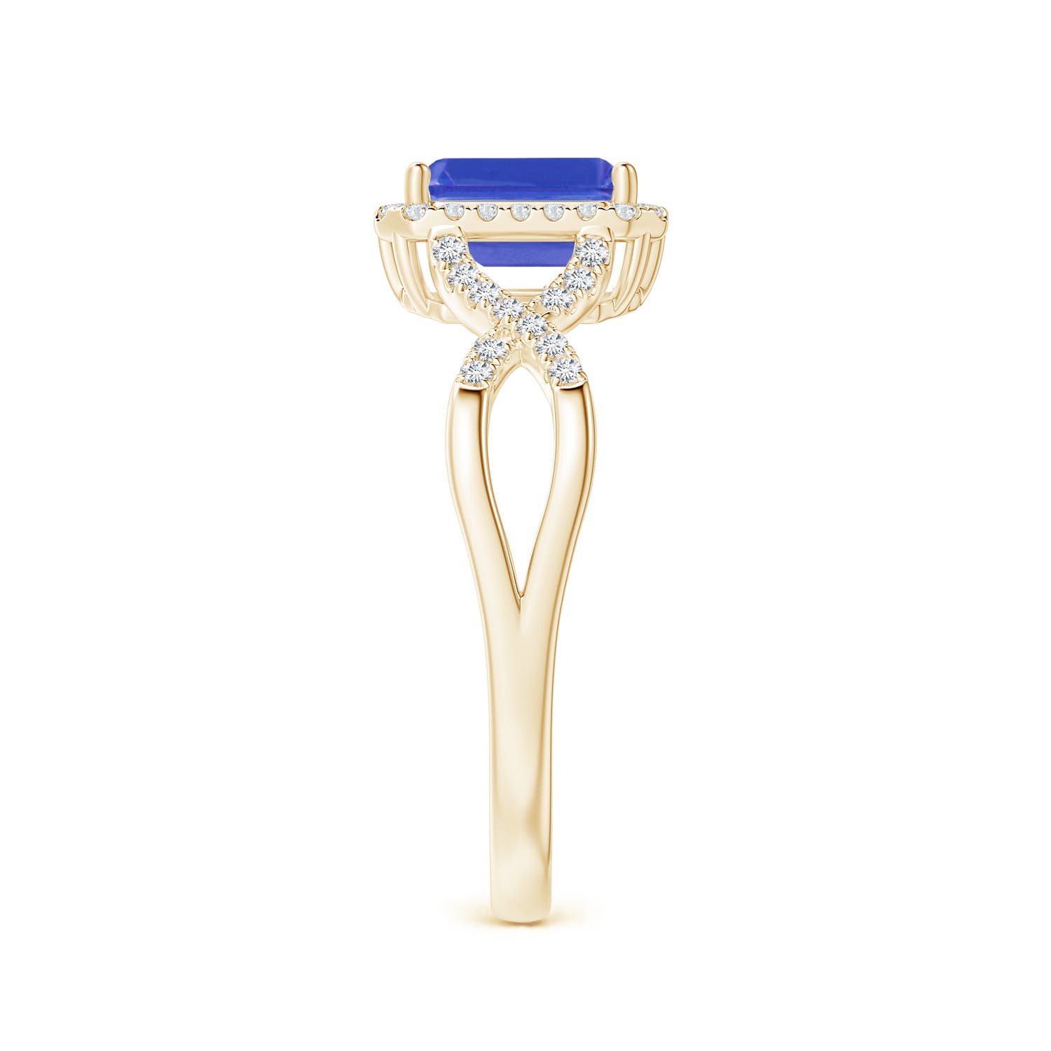 AAA - Tanzanite / 1.17 CT / 14 KT Yellow Gold