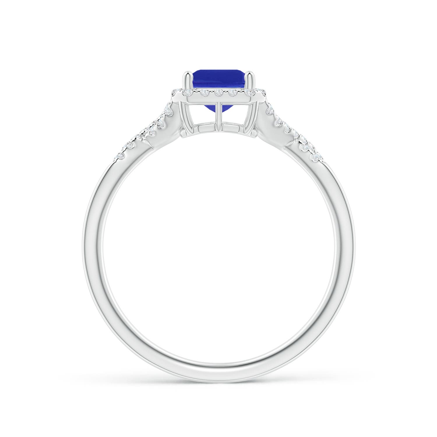 AAAA - Tanzanite / 1.17 CT / 14 KT White Gold