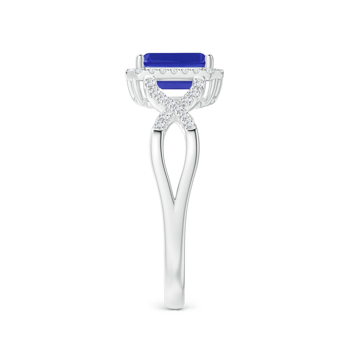 AAAA - Tanzanite / 1.17 CT / 14 KT White Gold