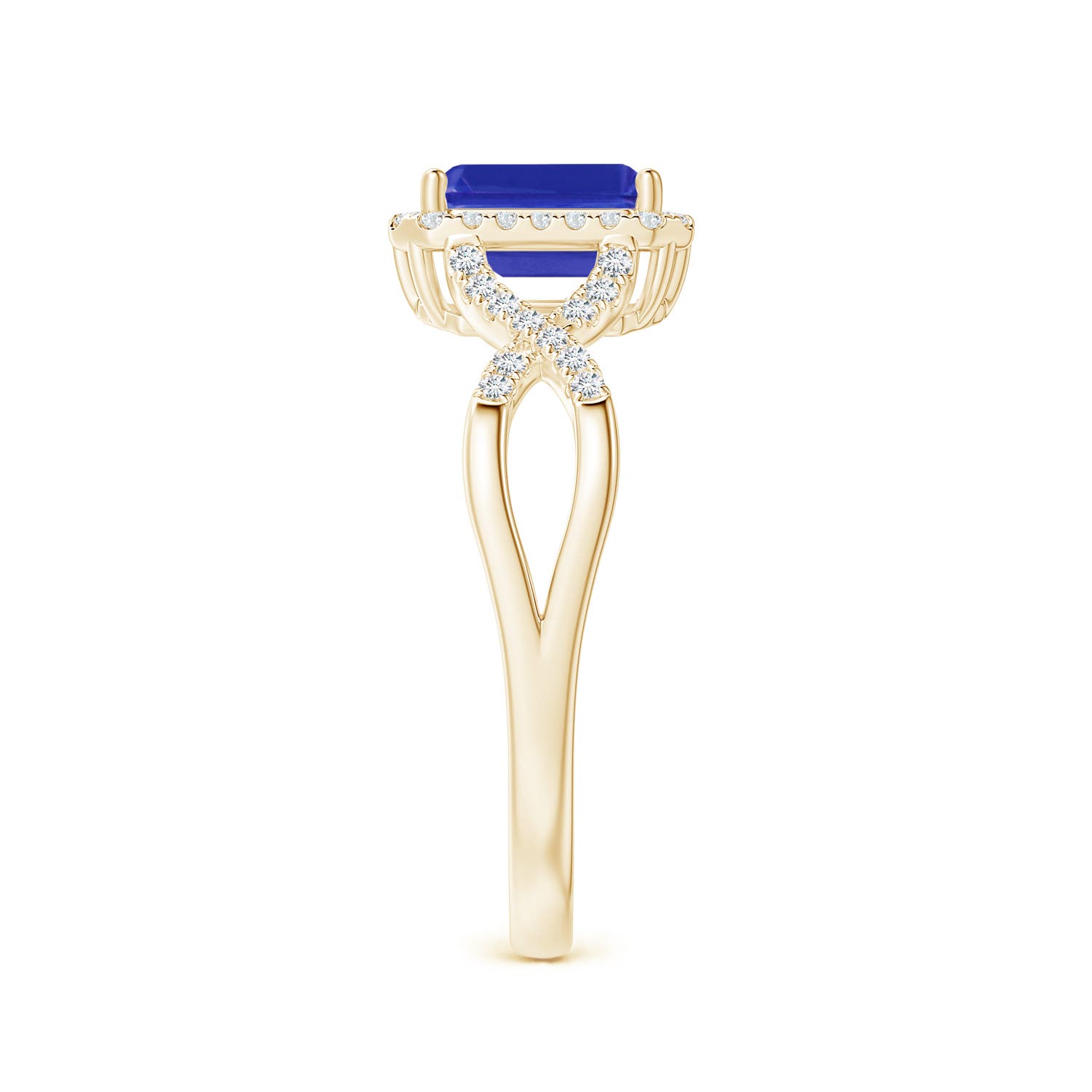 AAAA - Tanzanite / 1.17 CT / 14 KT Yellow Gold