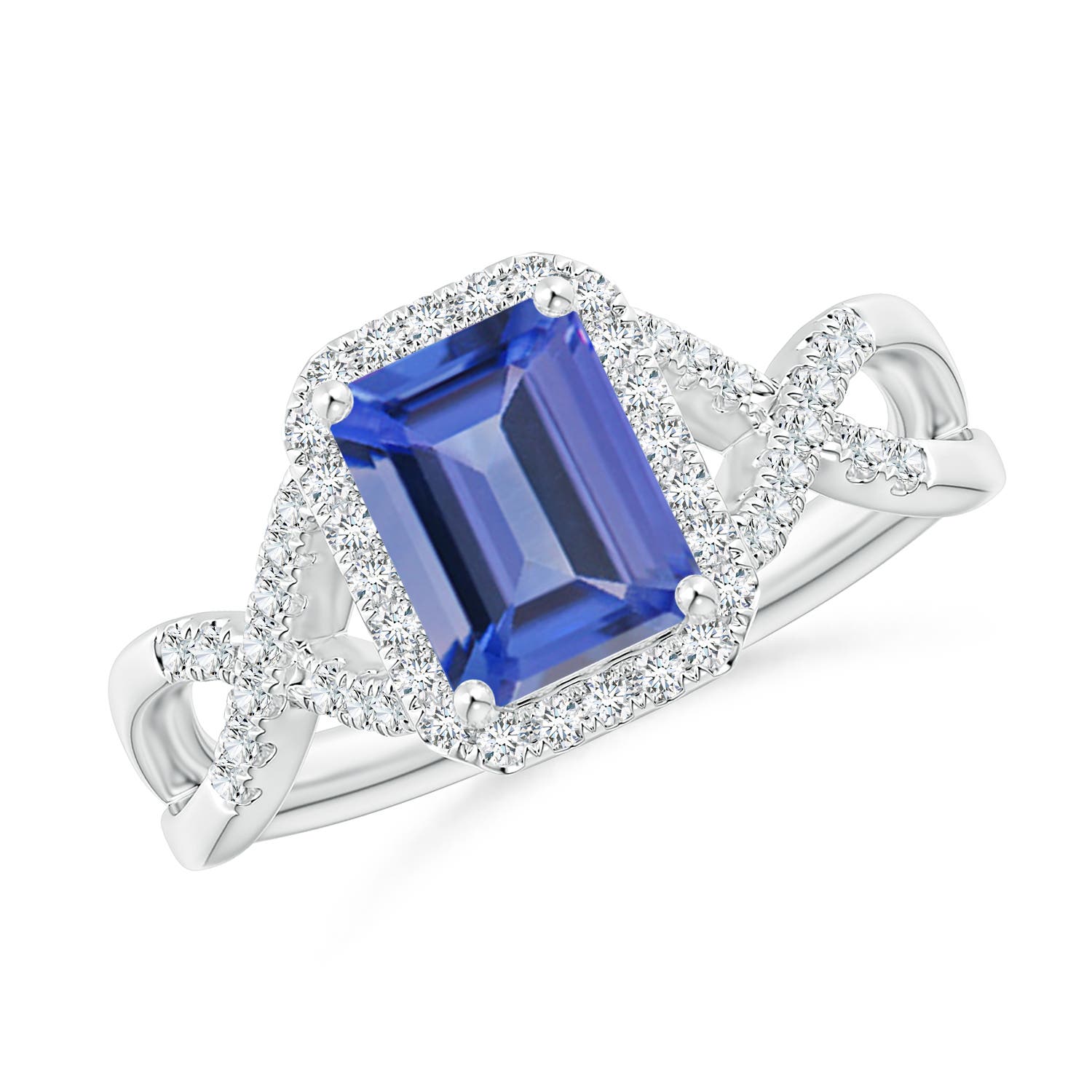 AA - Tanzanite / 1.74 CT / 14 KT White Gold