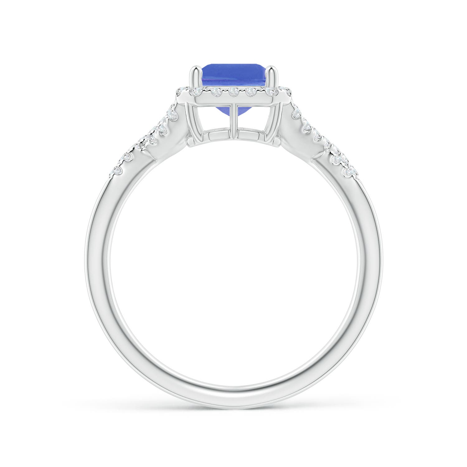 AA - Tanzanite / 1.74 CT / 14 KT White Gold