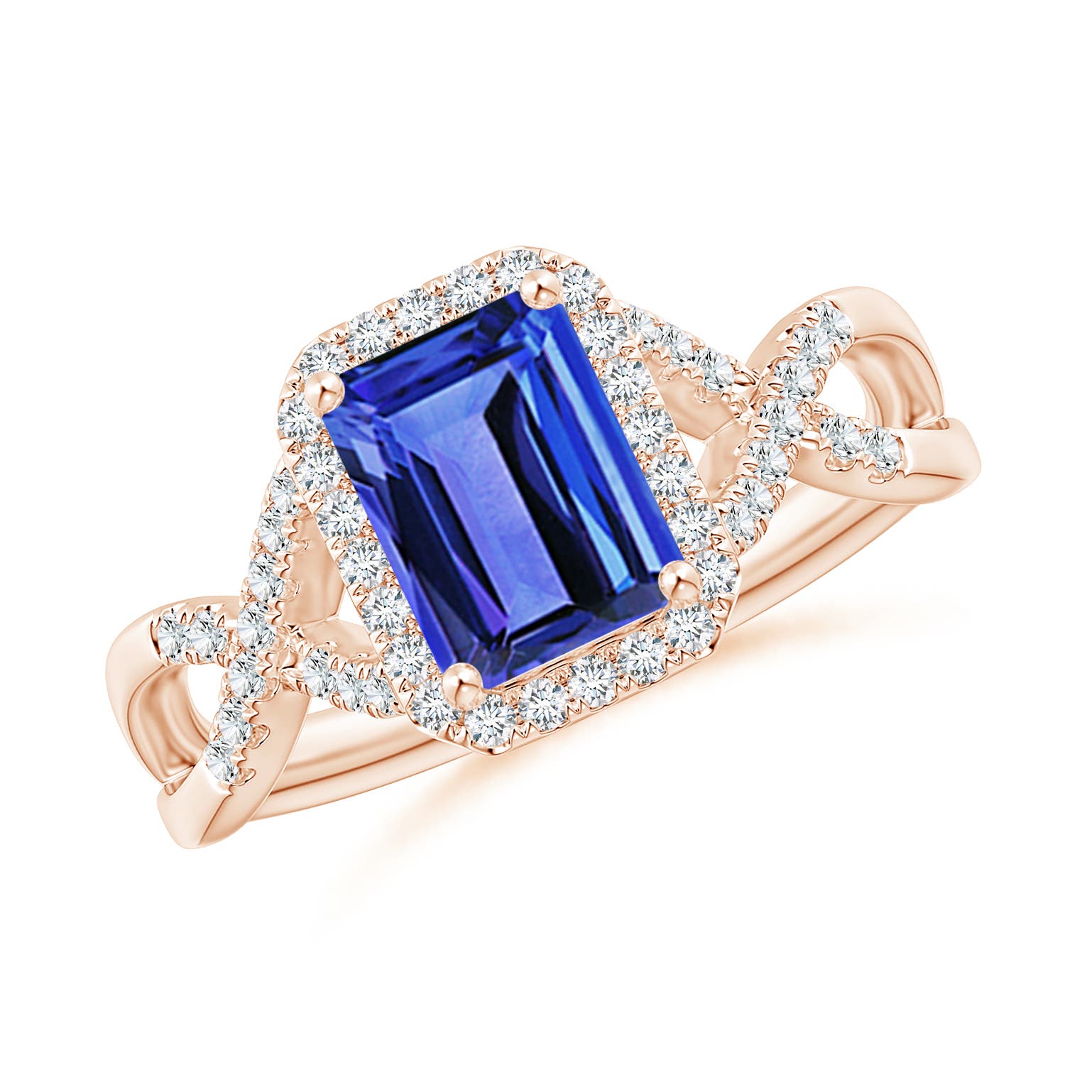 AAA - Tanzanite / 1.74 CT / 14 KT Rose Gold