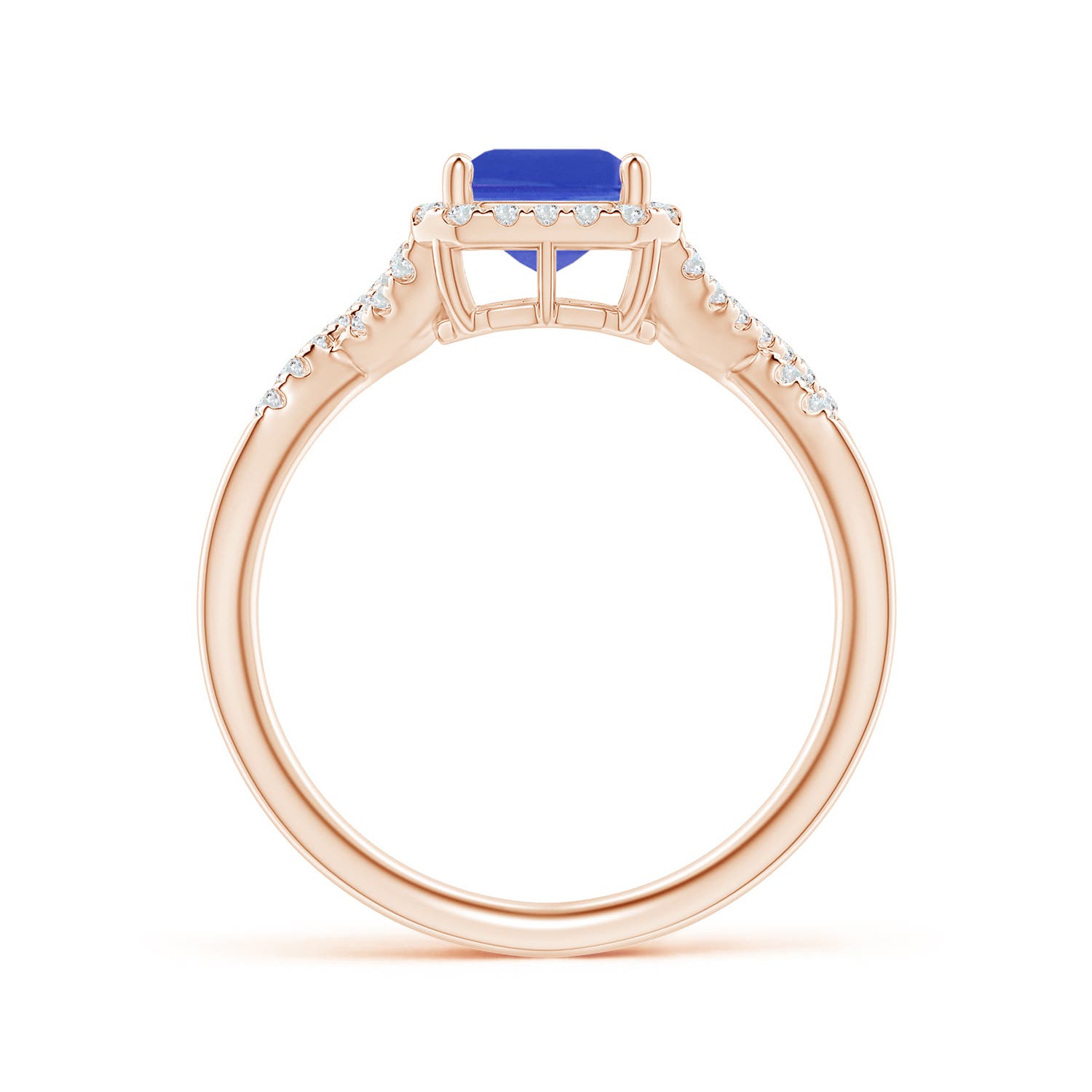 AAA - Tanzanite / 1.74 CT / 14 KT Rose Gold