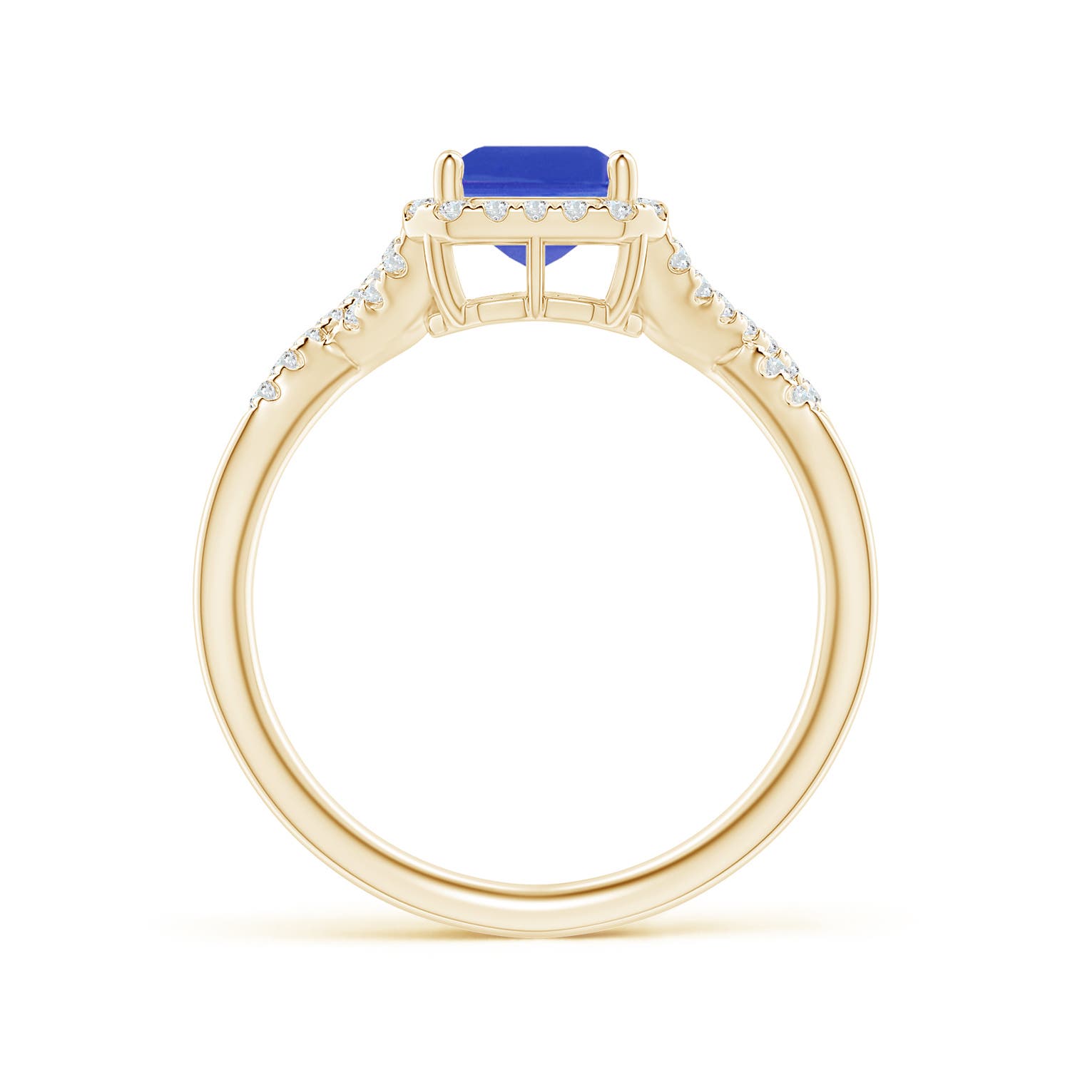 AAA - Tanzanite / 1.74 CT / 14 KT Yellow Gold