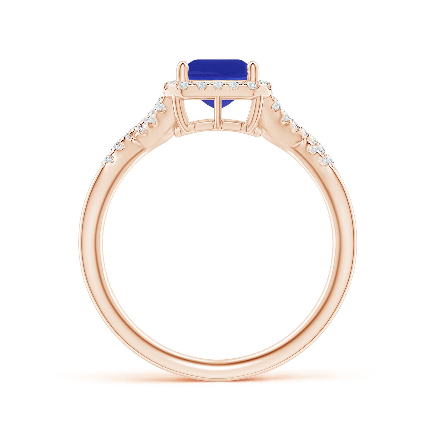 AAAA - Tanzanite / 1.74 CT / 14 KT Rose Gold