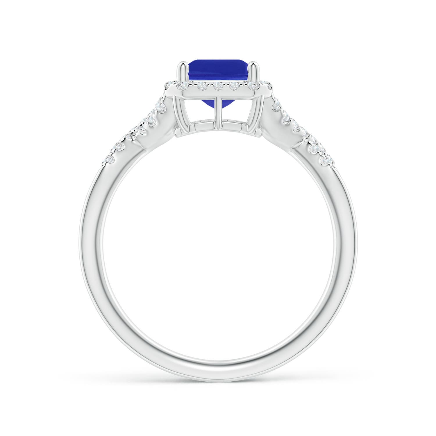 AAAA - Tanzanite / 1.74 CT / 14 KT White Gold