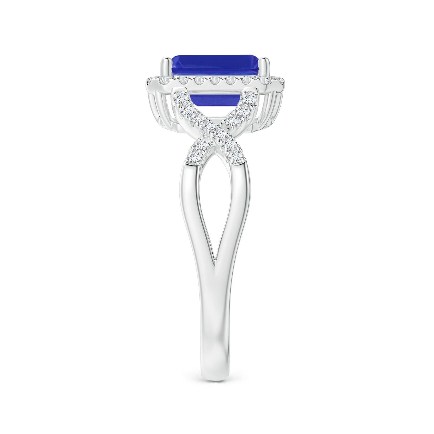 AAAA - Tanzanite / 1.74 CT / 14 KT White Gold