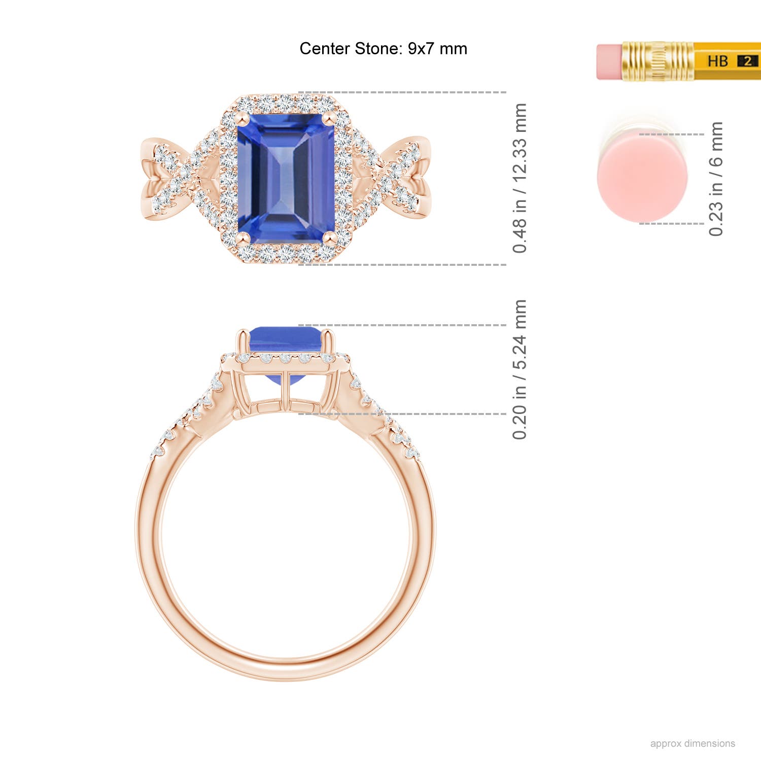 AA - Tanzanite / 2.78 CT / 14 KT Rose Gold