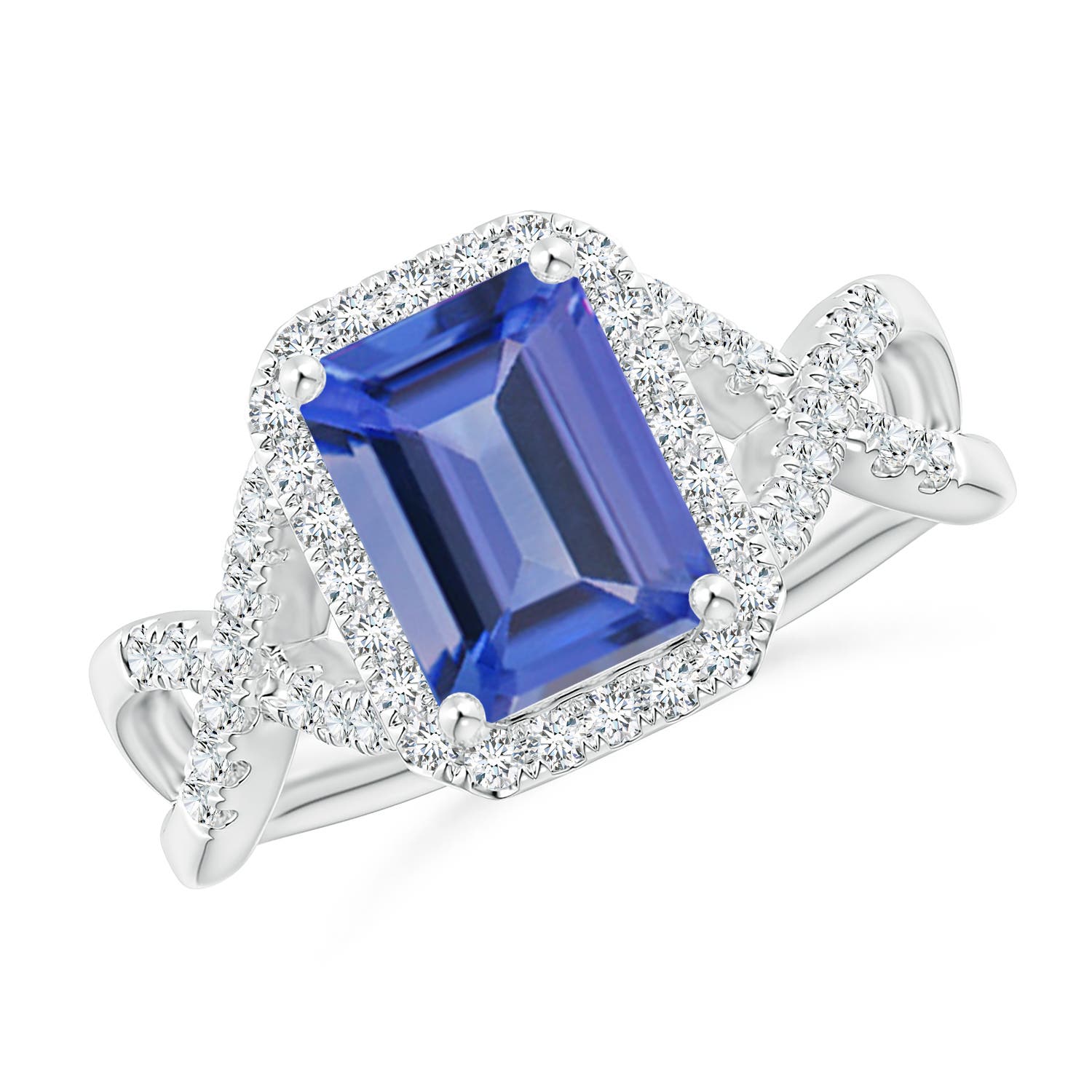 AA - Tanzanite / 2.78 CT / 14 KT White Gold