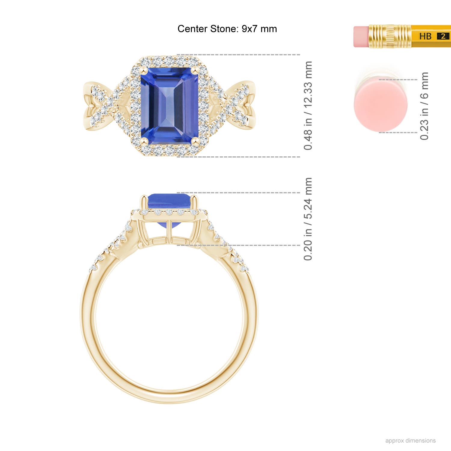 AA - Tanzanite / 2.78 CT / 14 KT Yellow Gold