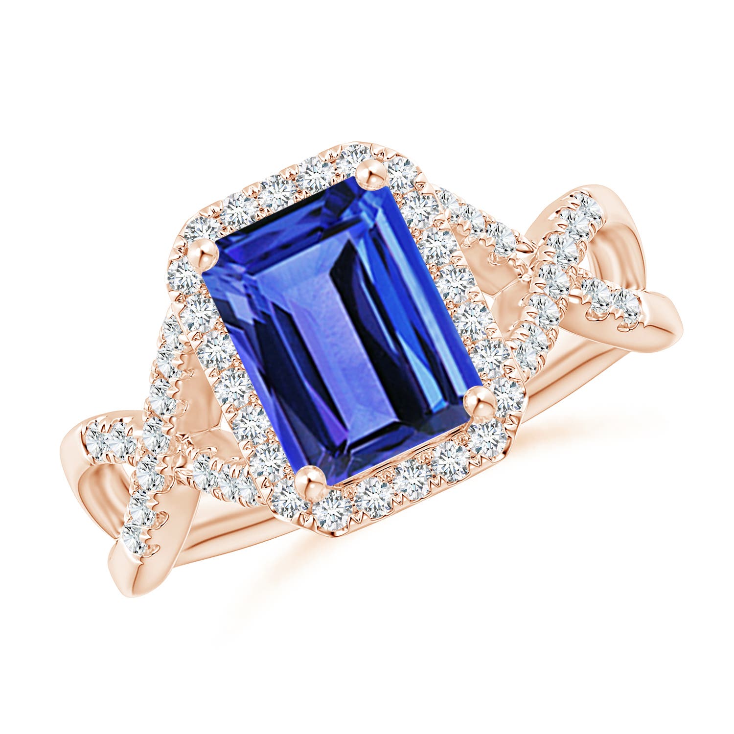 AAA - Tanzanite / 2.78 CT / 14 KT Rose Gold