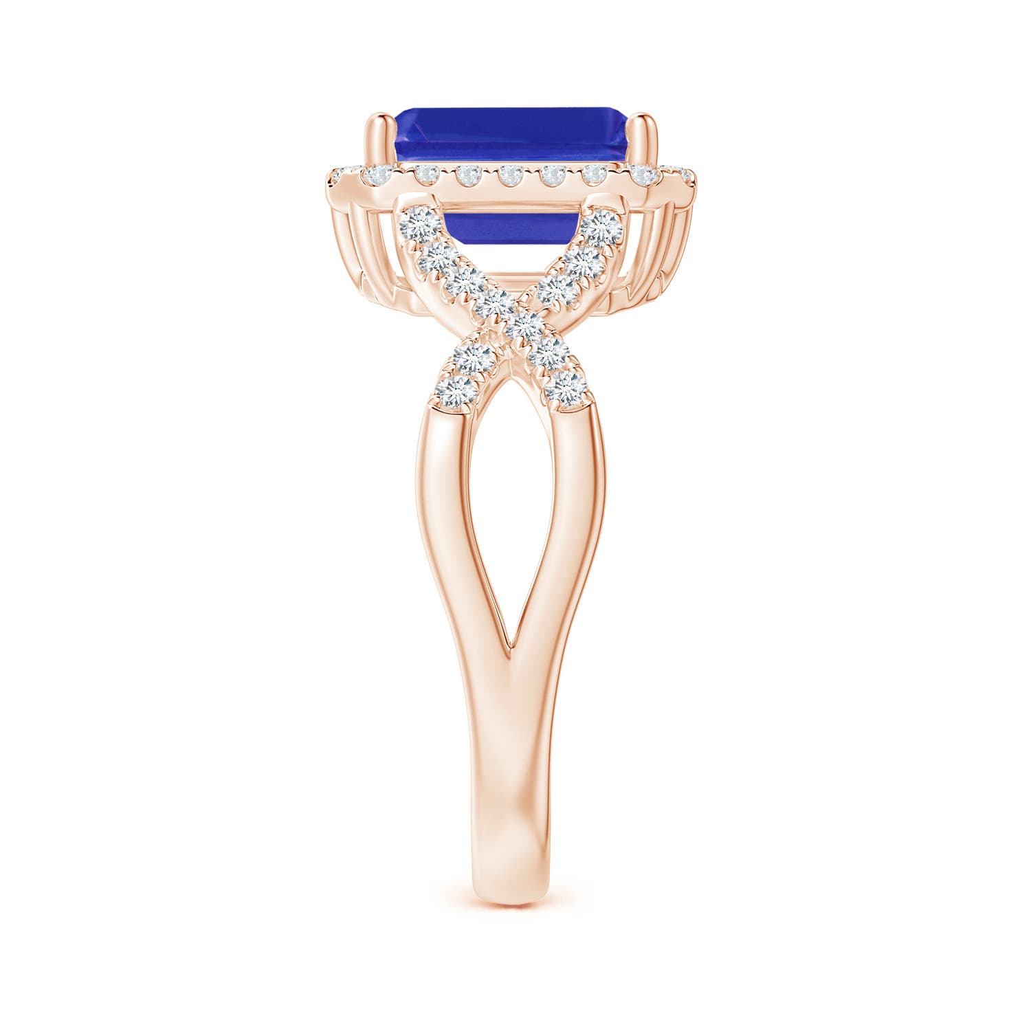 AAAA - Tanzanite / 2.78 CT / 14 KT Rose Gold