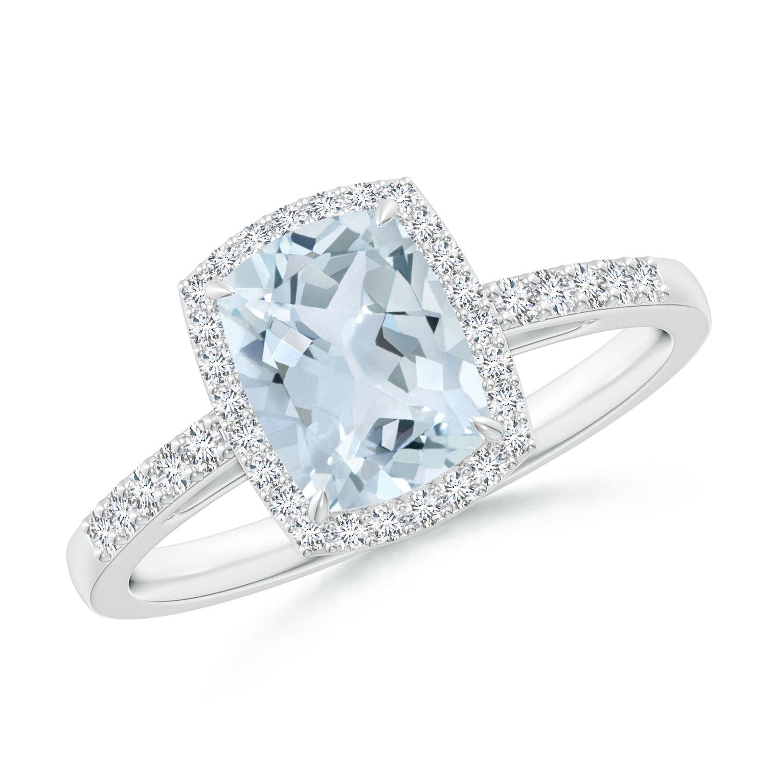 A - Aquamarine / 1.43 CT / 14 KT White Gold