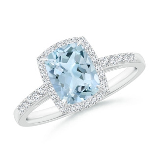Cushion Rectangular AA Aquamarine