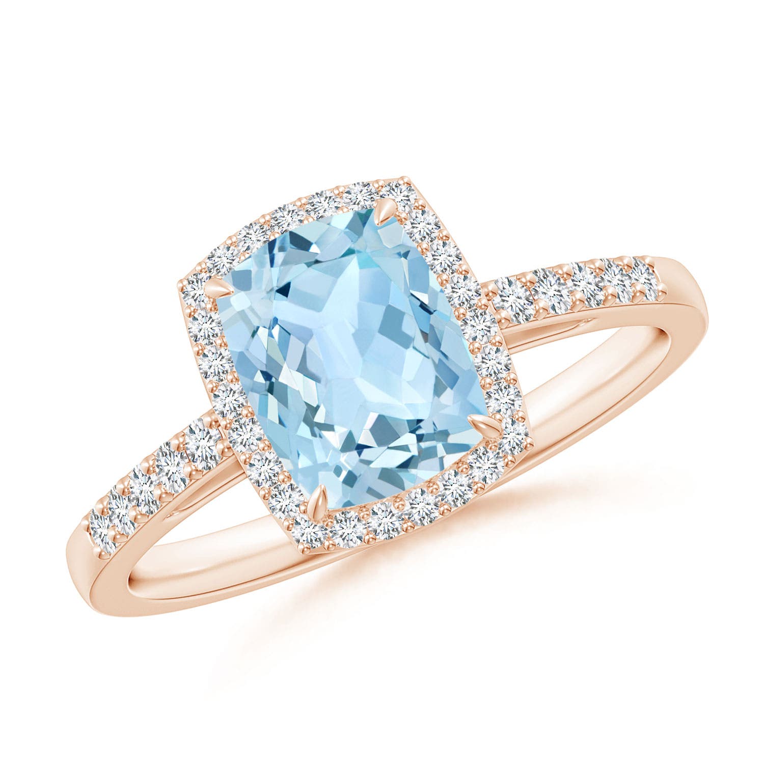 AAA - Aquamarine / 1.43 CT / 14 KT Rose Gold