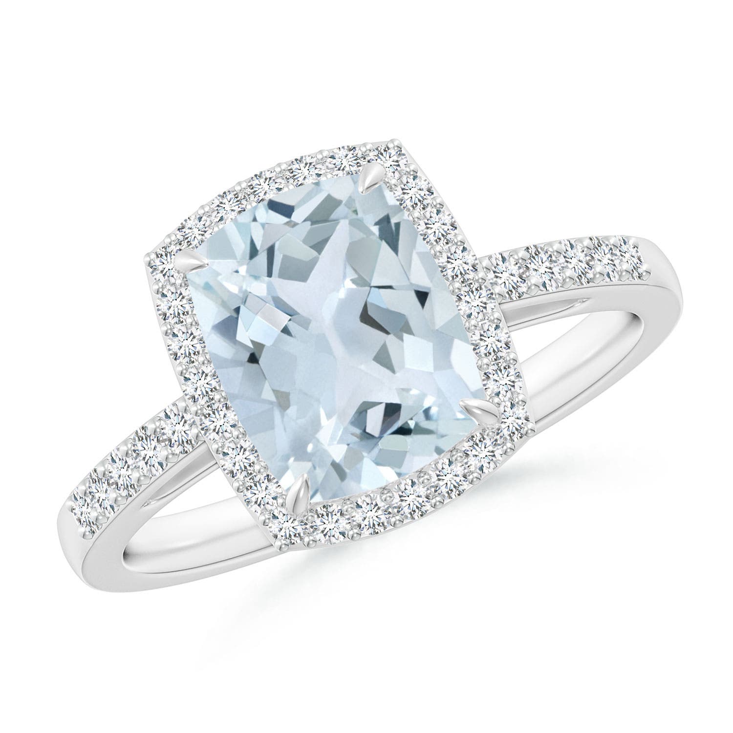 A - Aquamarine / 2.18 CT / 14 KT White Gold