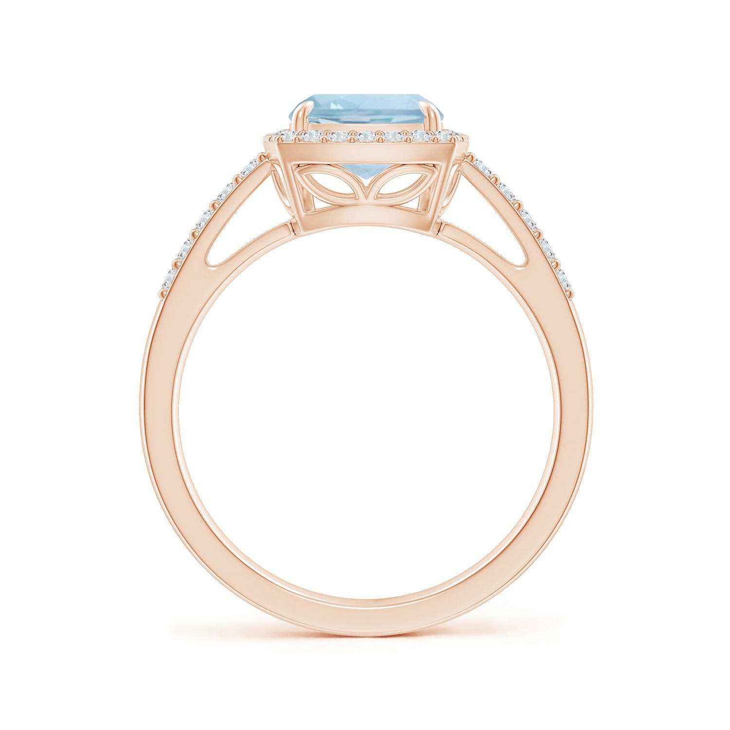 AA - Aquamarine / 2.18 CT / 14 KT Rose Gold