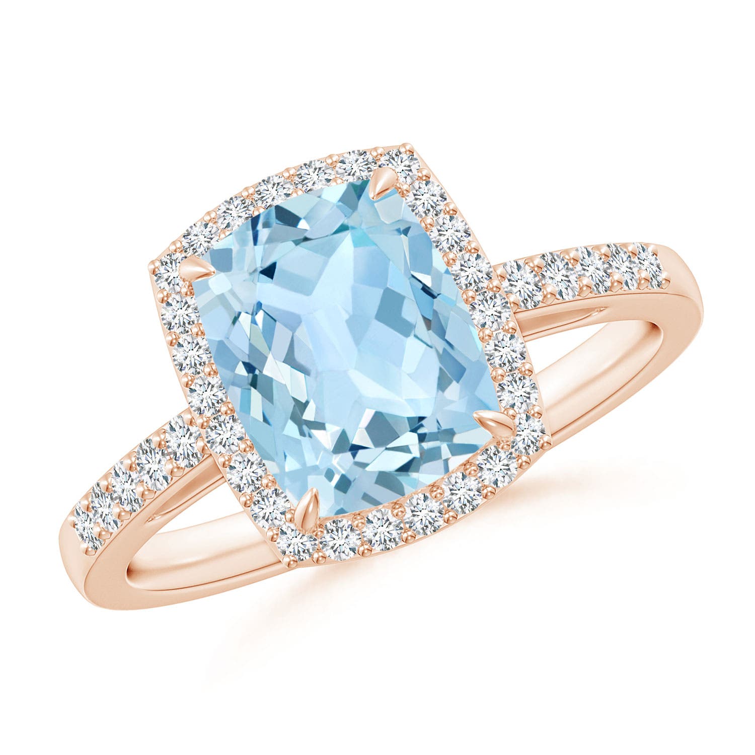 AAA - Aquamarine / 2.18 CT / 14 KT Rose Gold