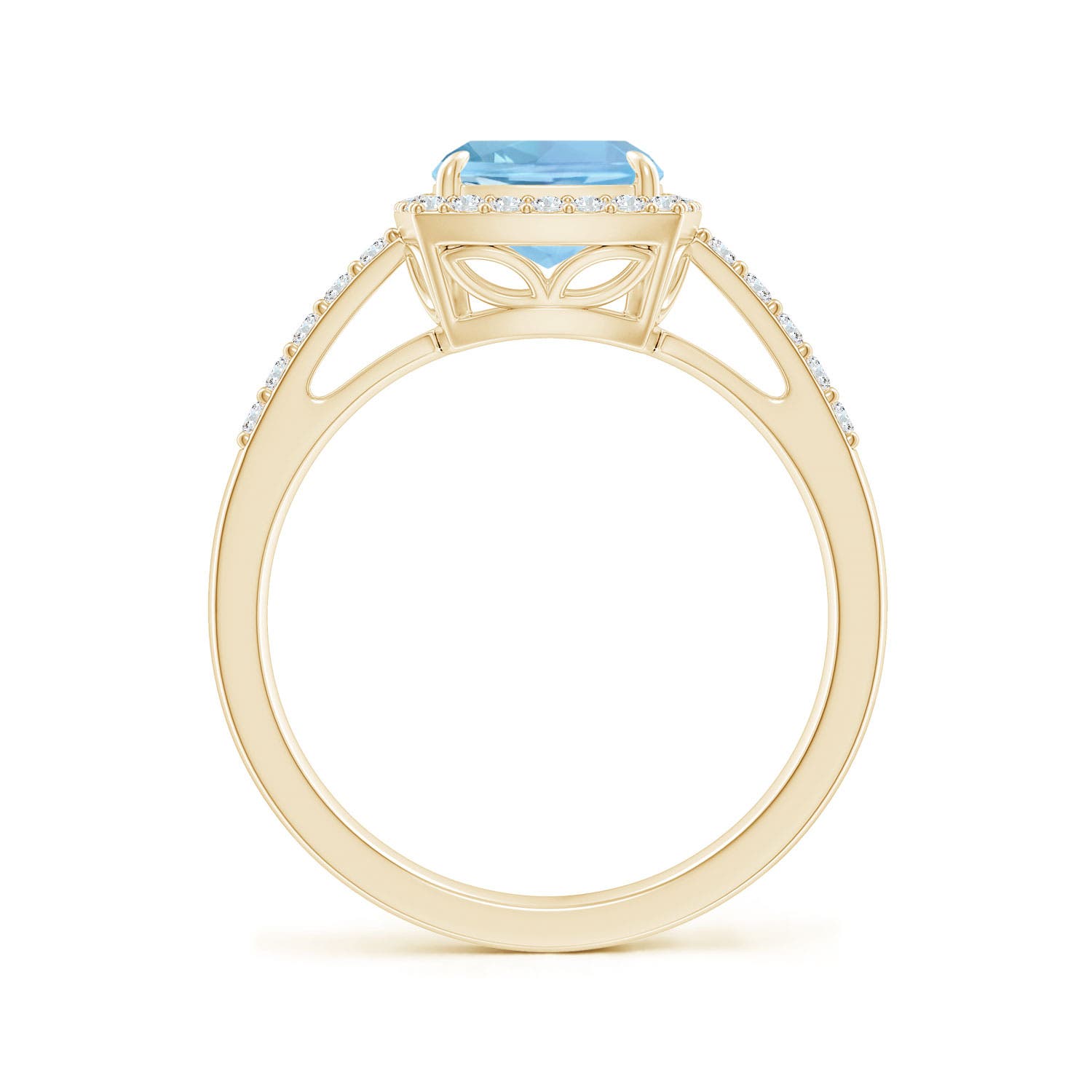 AAAA - Aquamarine / 2.18 CT / 14 KT Yellow Gold