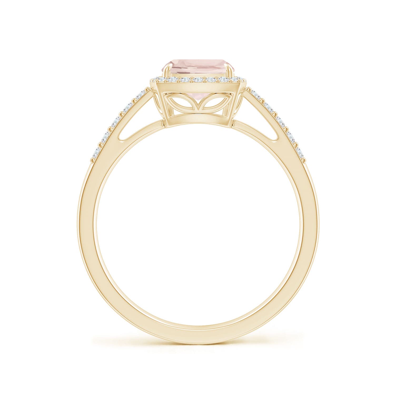 A - Morganite / 1.43 CT / 14 KT Yellow Gold