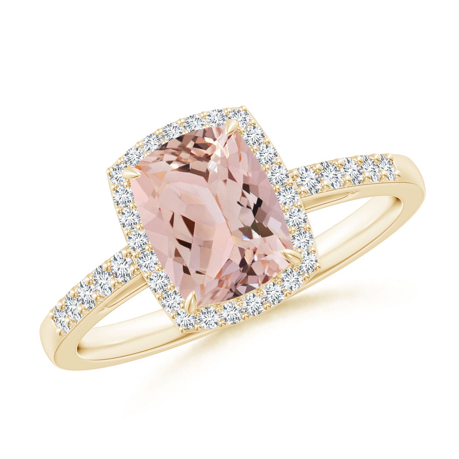 Platinum hot sale morganite ring