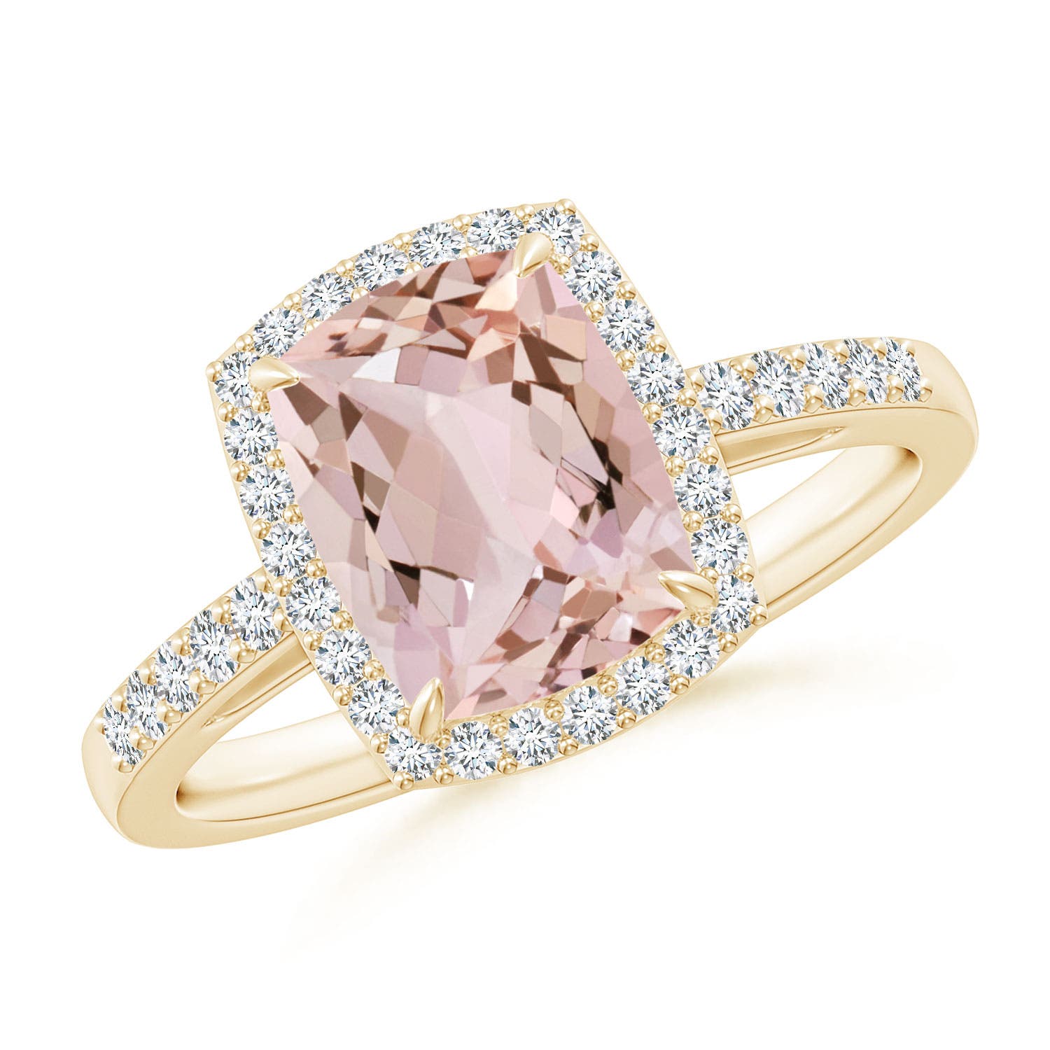 AA - Morganite / 2.13 CT / 14 KT Yellow Gold