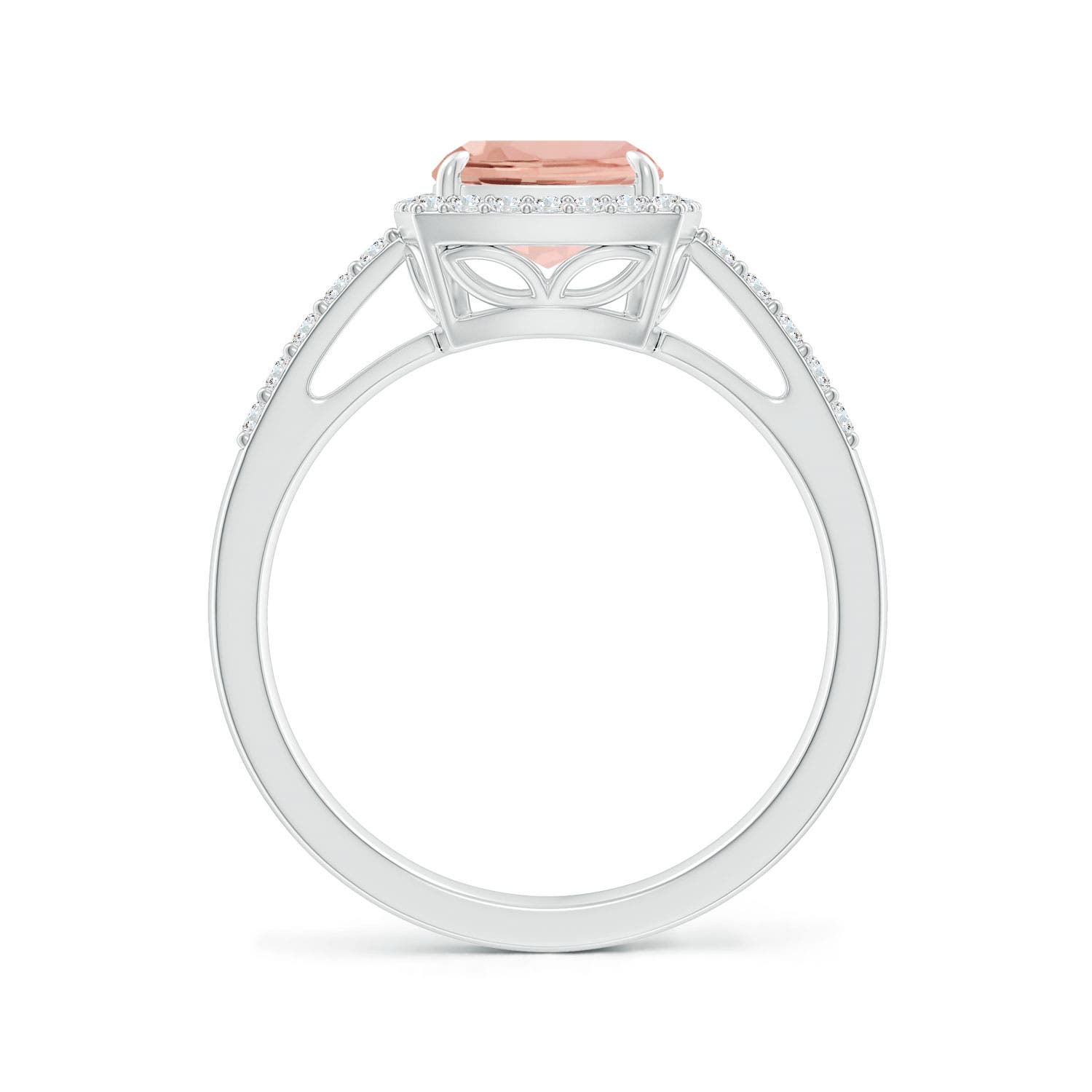 AAAA - Morganite / 2.13 CT / 14 KT White Gold