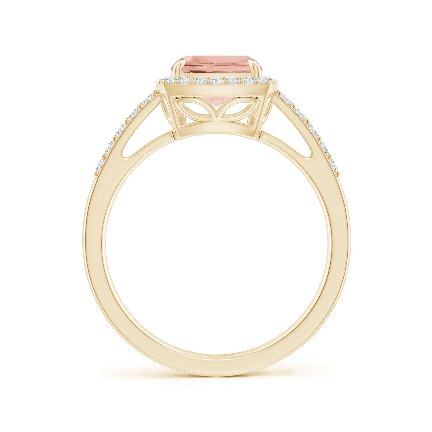 AAAA - Morganite / 2.13 CT / 14 KT Yellow Gold