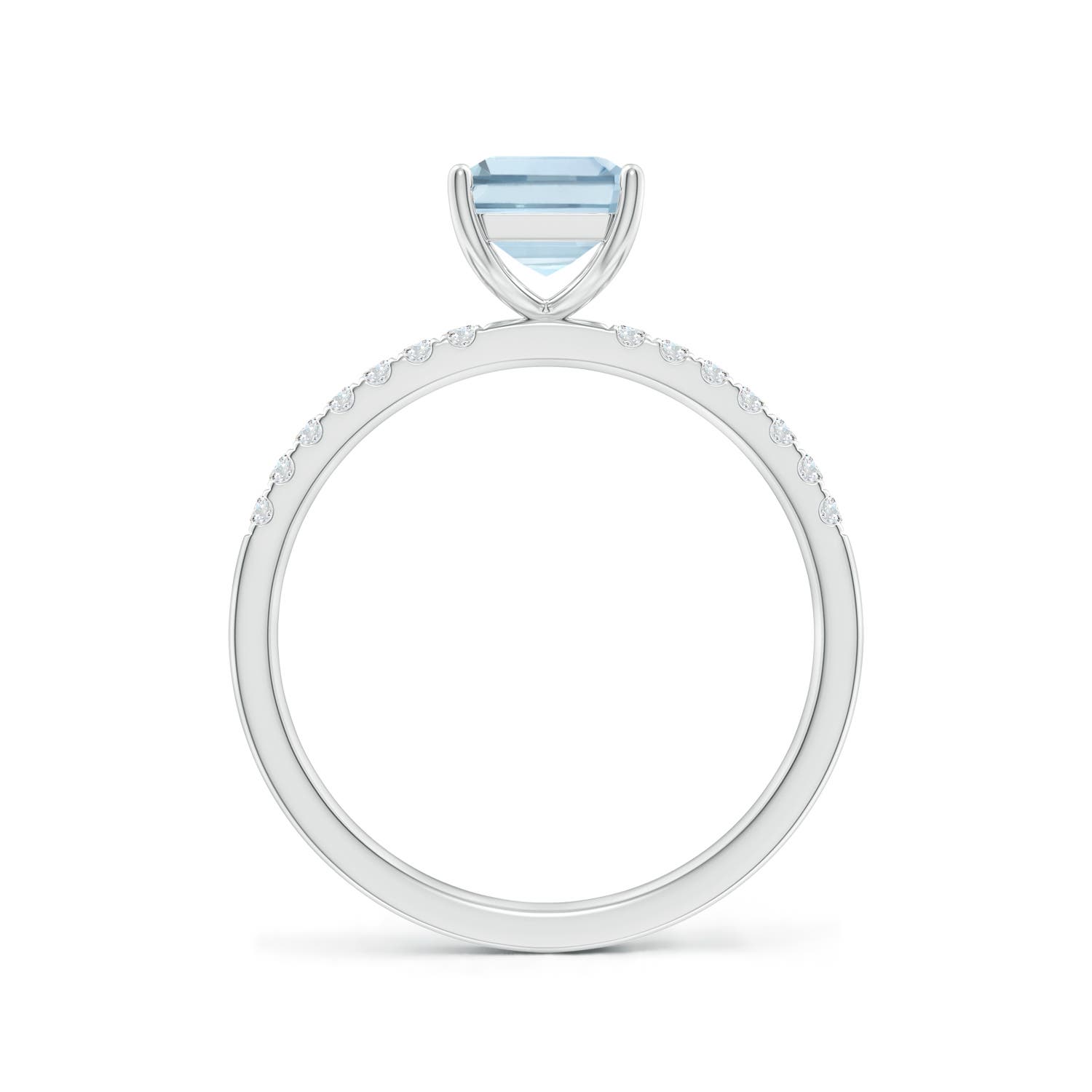 A - Aquamarine / 1.52 CT / 14 KT White Gold