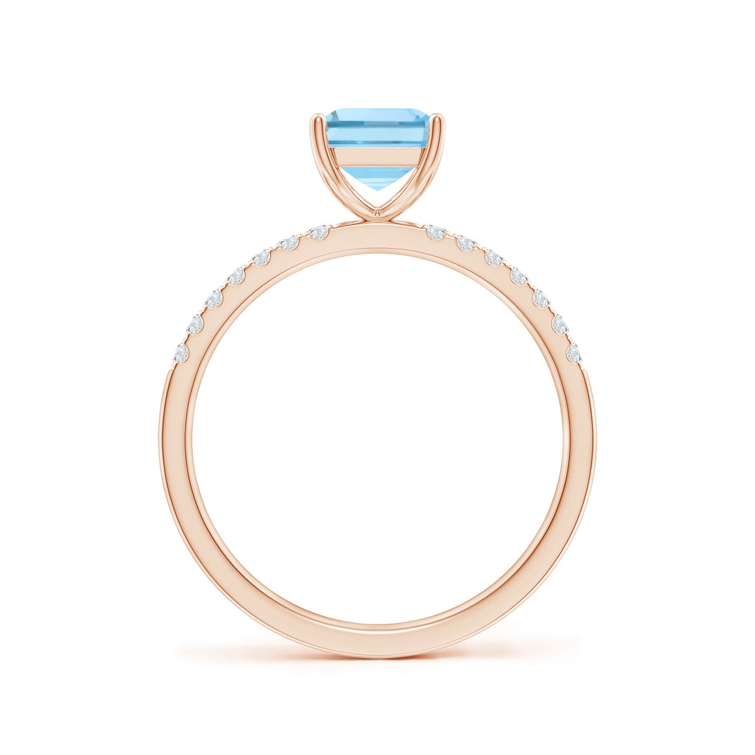 AAAA - Aquamarine / 1.52 CT / 14 KT Rose Gold