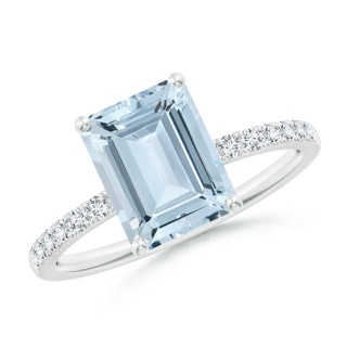 Emerald Cut A Aquamarine