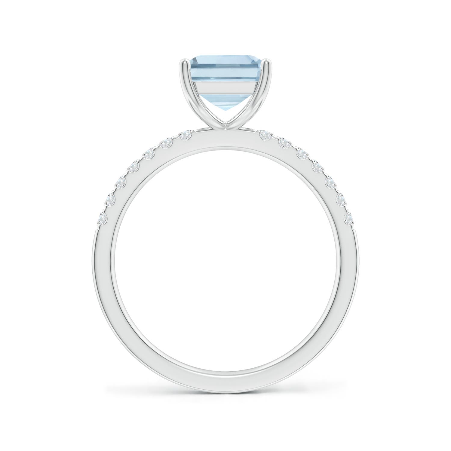 A - Aquamarine / 2.2 CT / 14 KT White Gold