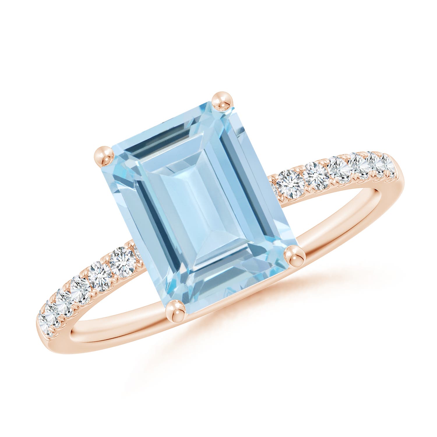 AA - Aquamarine / 2.2 CT / 14 KT Rose Gold