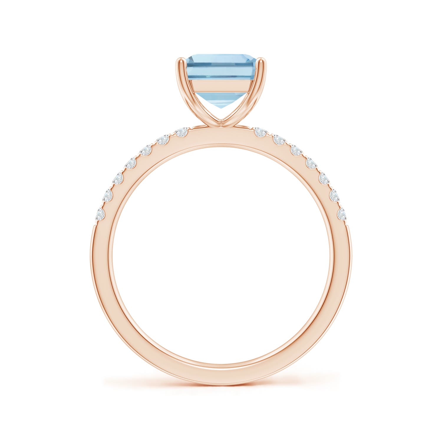 AA - Aquamarine / 2.2 CT / 14 KT Rose Gold