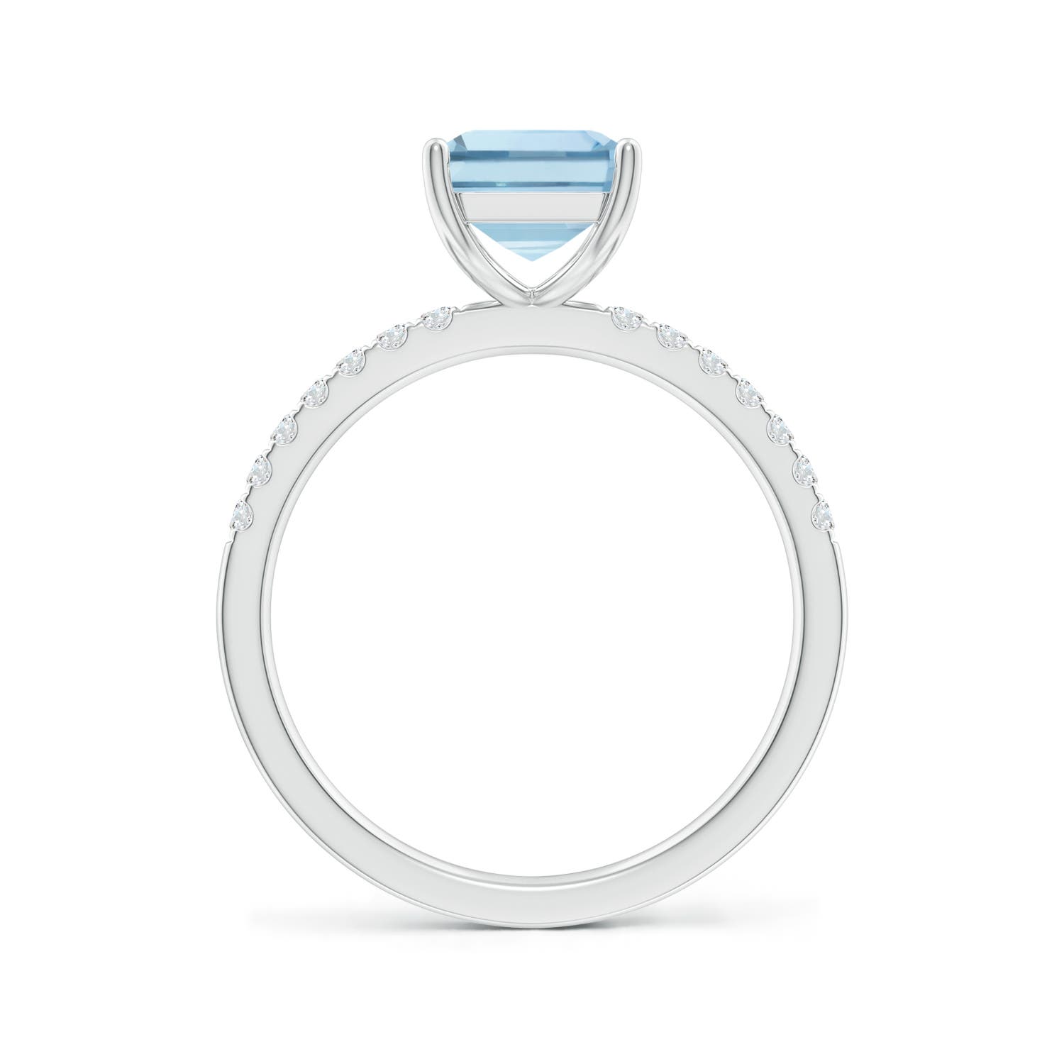 AA - Aquamarine / 2.2 CT / 14 KT White Gold