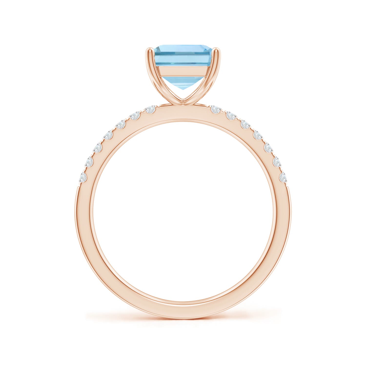 AAA - Aquamarine / 2.2 CT / 14 KT Rose Gold