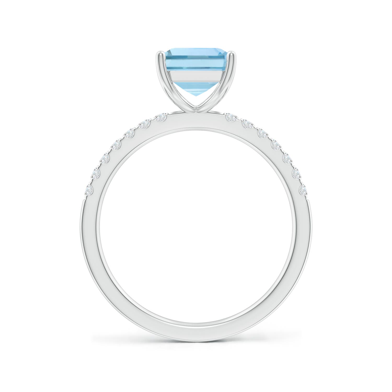 AAA - Aquamarine / 2.2 CT / 14 KT White Gold