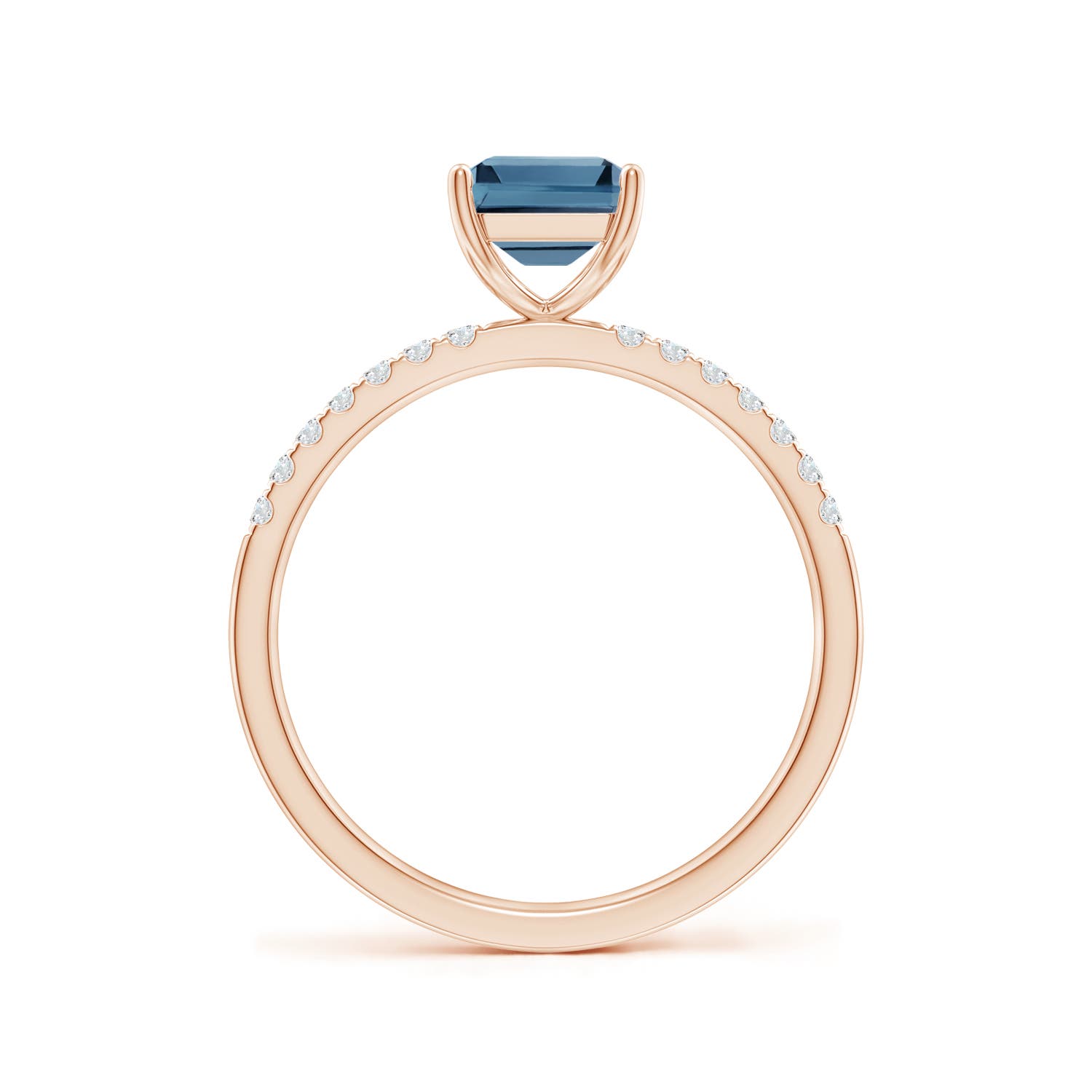 A - London Blue Topaz / 2.12 CT / 14 KT Rose Gold