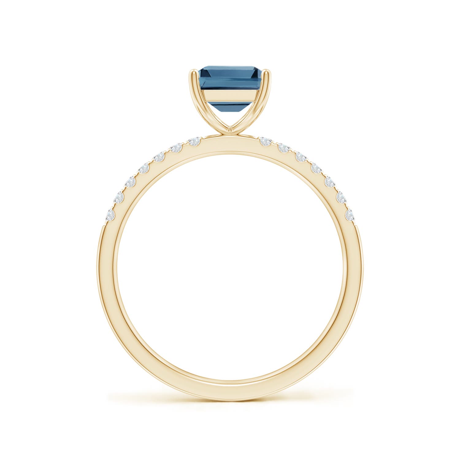 A - London Blue Topaz / 2.12 CT / 14 KT Yellow Gold