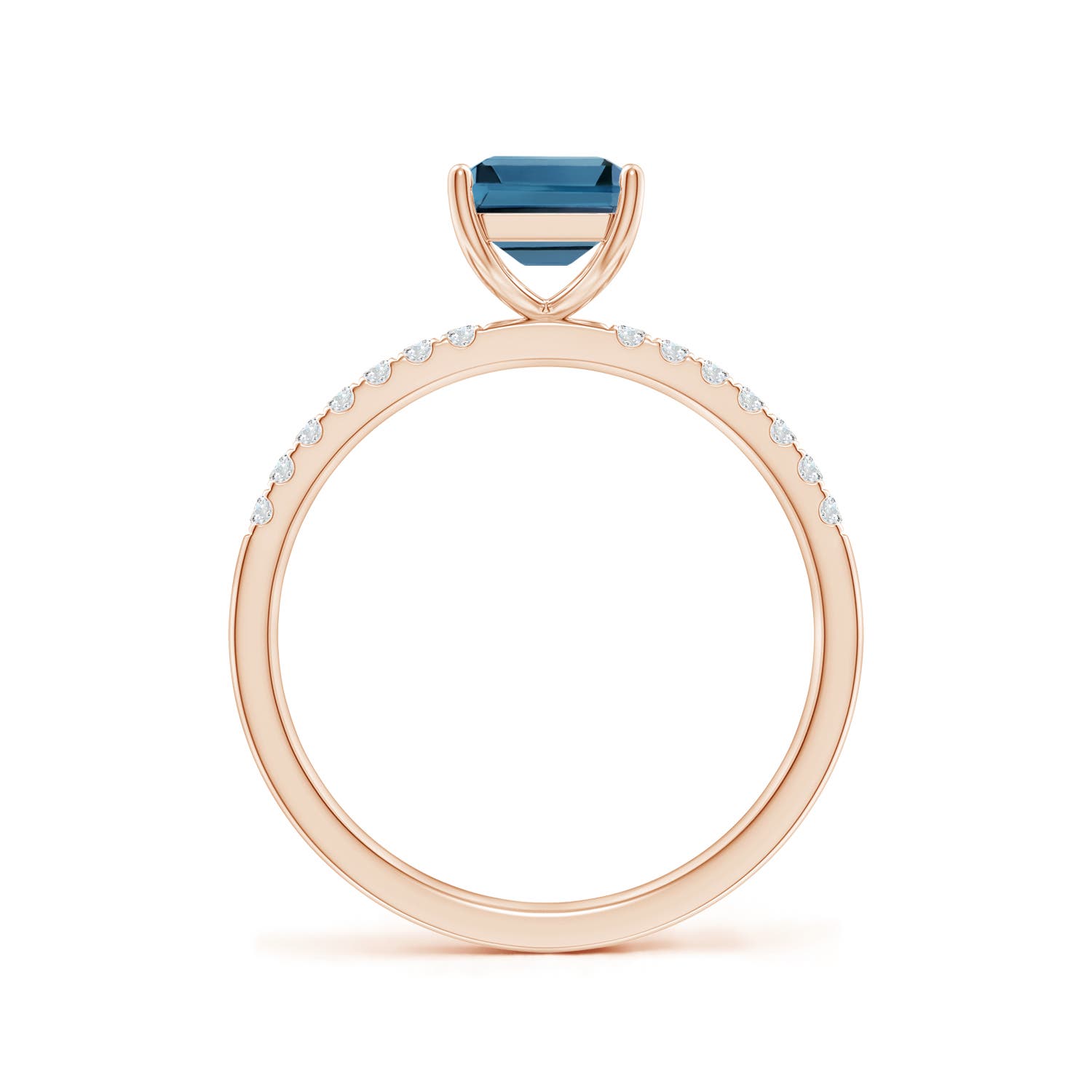 AA - London Blue Topaz / 2.12 CT / 14 KT Rose Gold