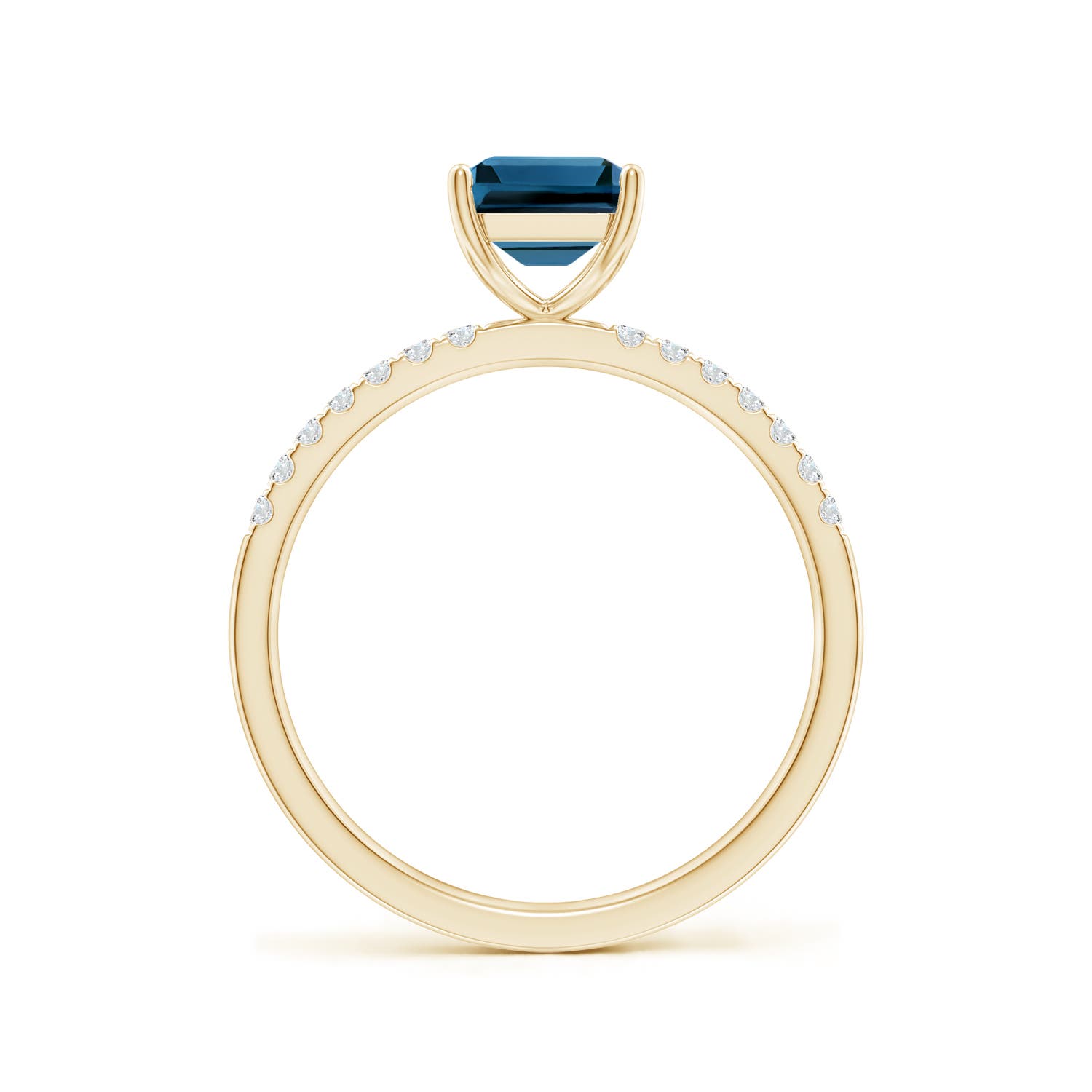 AAA - London Blue Topaz / 2.12 CT / 14 KT Yellow Gold