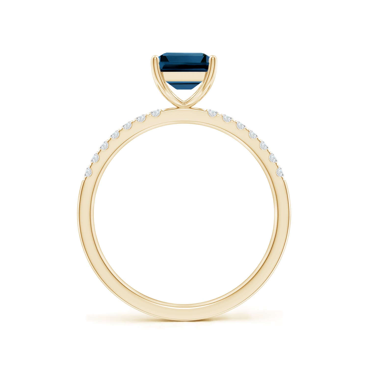 AAAA - London Blue Topaz / 2.12 CT / 14 KT Yellow Gold