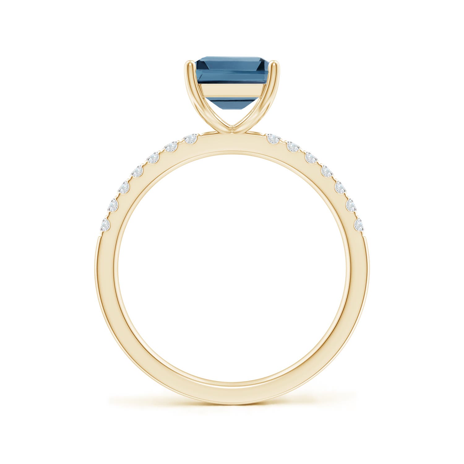 A - London Blue Topaz / 2.95 CT / 14 KT Yellow Gold