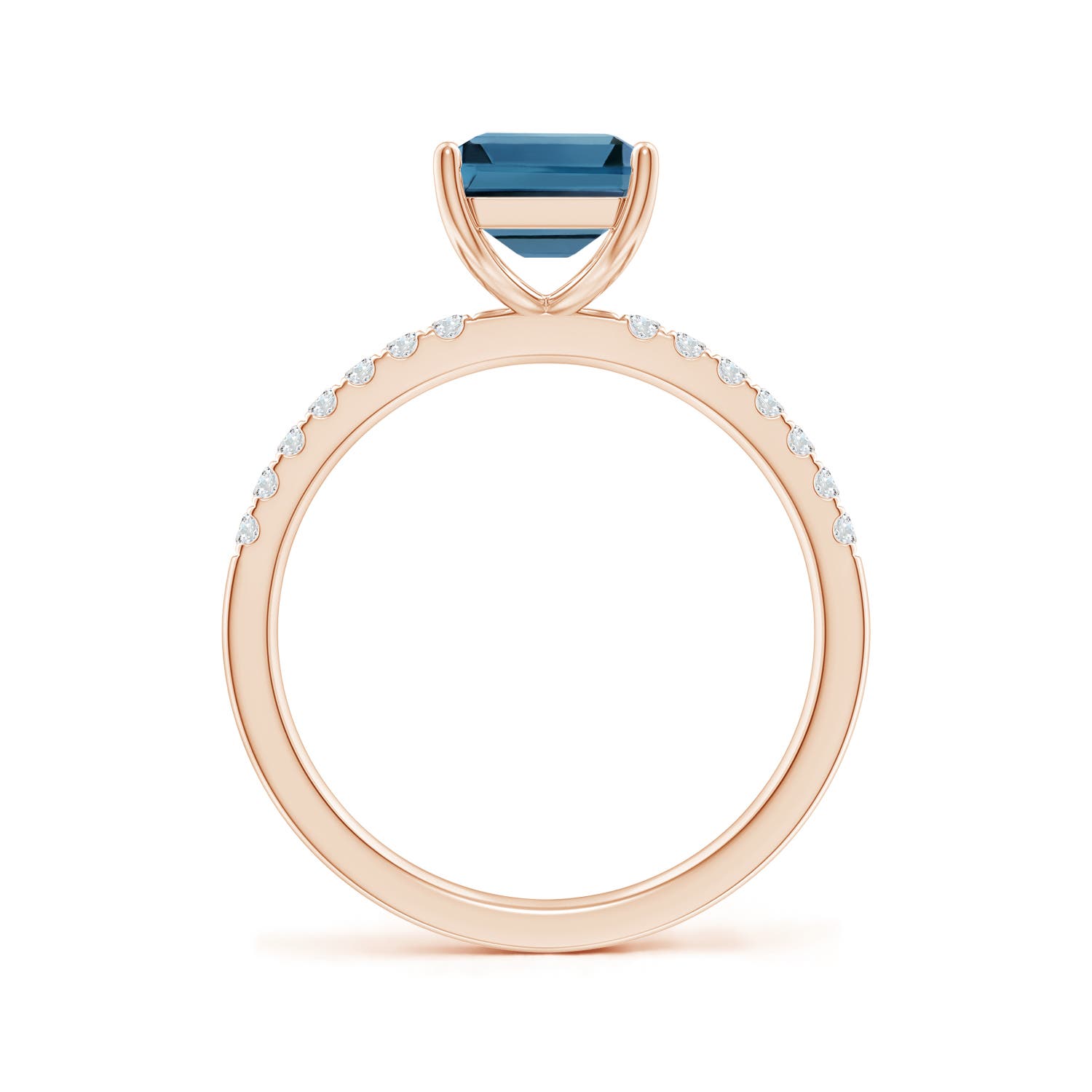 AA - London Blue Topaz / 2.95 CT / 14 KT Rose Gold