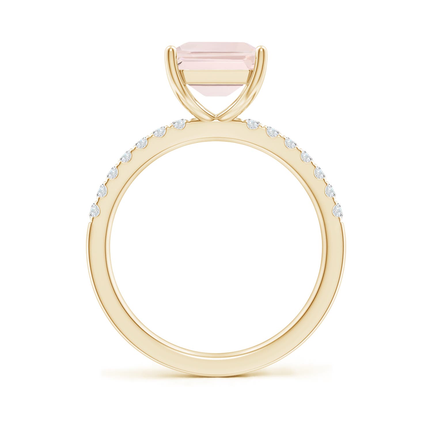 A - Morganite / 3.35 CT / 14 KT Yellow Gold